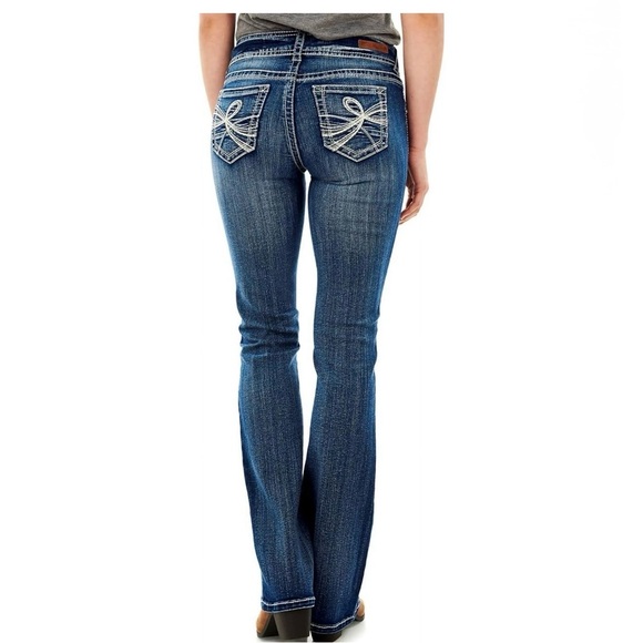 WallFlower Women Luscious Curvy Bootcut Mid-Rise Insta Stretch Juniors Jeans 11 - Picture 2 of 14